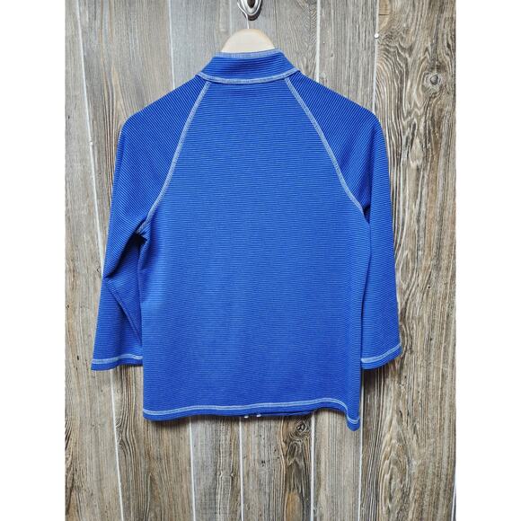 Weekends By Chicos Jacket Womens Small 0 Full Zip Athleisure Travel 3/4 Sleeve - Picture 3 of 13